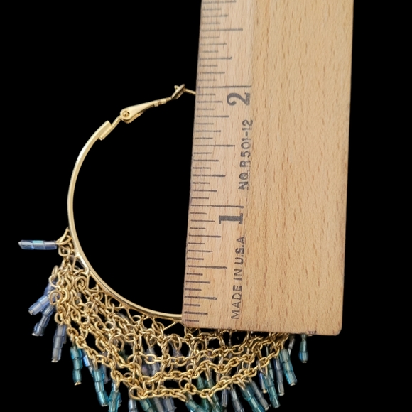 So Good Beads & Chains Statement Earrings - Picture 9 of 9